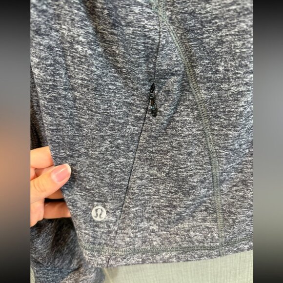 Lululemon Warm It Up Long Sleeve Training Running TopHeathered Black - Picture 7 of 14
